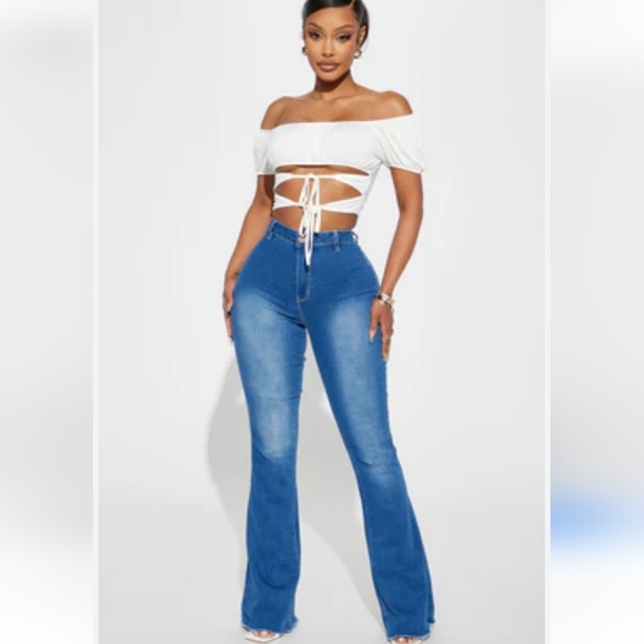 Valentina High Rise Flare Jeans - Picture 1 of 2